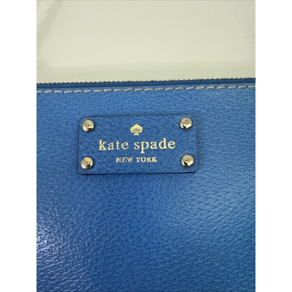 Kate Spade Wellesley Byrd Leather Purse With Gold Chain Handbag omegablue - Picture 2 of 10